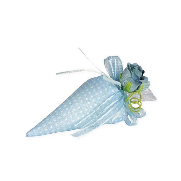 CONO POIS CON TIRANTI CELESTE
